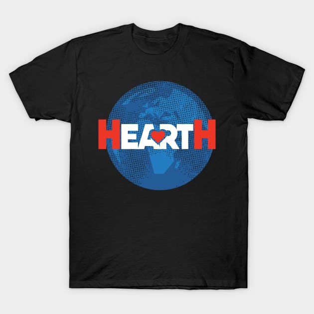 HeartH Creative Environmental Theme T-Shirt by jazzworldquest